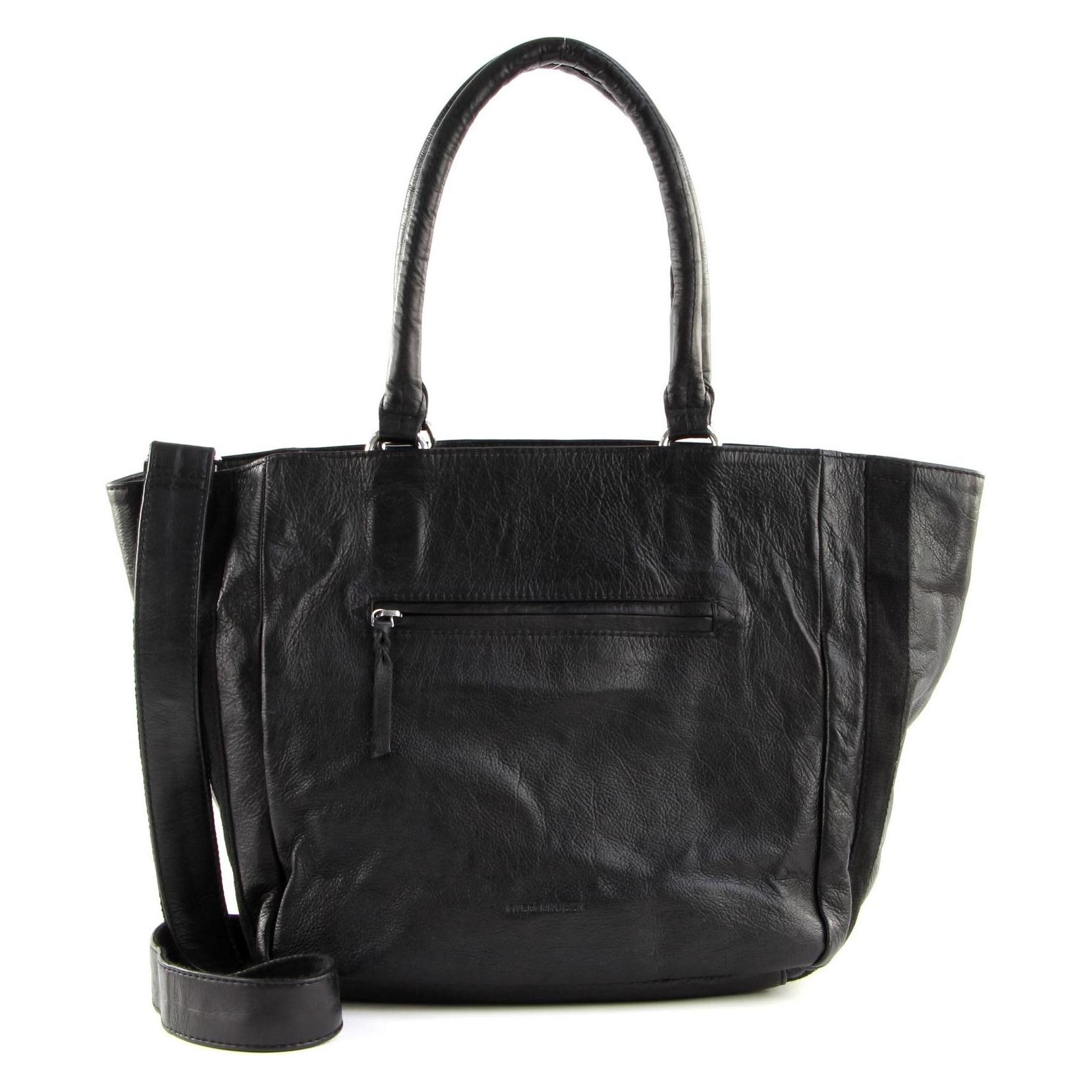 FredsBruder, Damen, Handtasche, Loop Flow, Schwarz