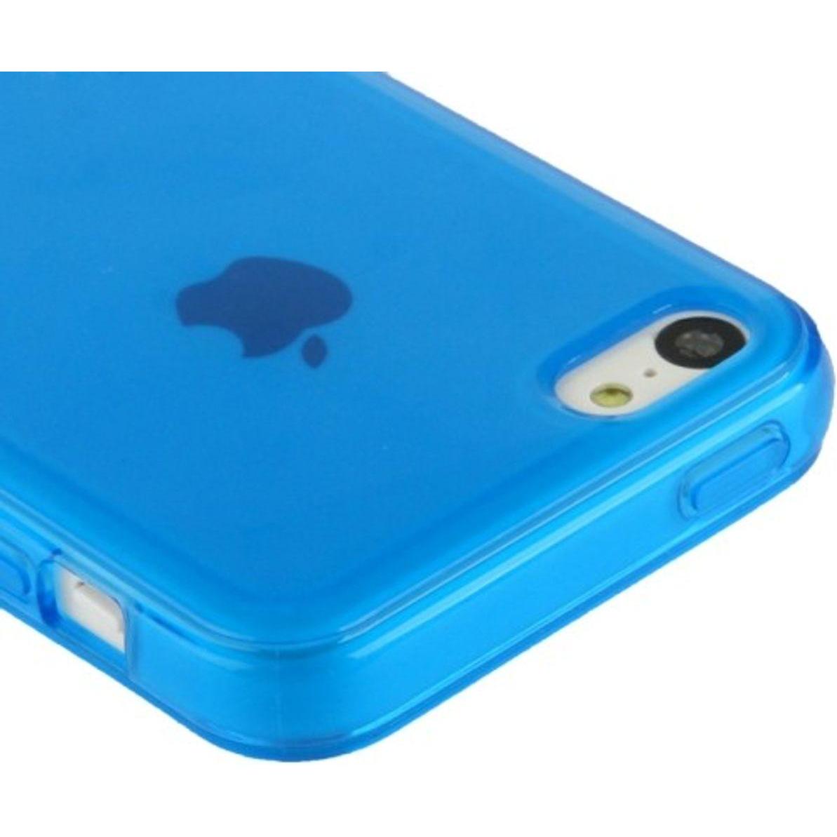 Thumbnail - König Design Schutzhülle TPU Case für Handy Apple iPhone 5C Blau (Apple iPhone 5c), Smartphone Hülle, Blau