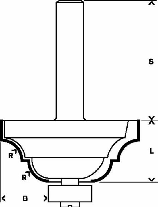 Produktbild Bosch Professional Zubehör Kantenformfräser