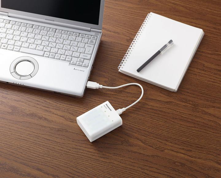 Image du produit Panasonic eneloop Smart Plus USB Travel Charger BQ-CC87 (5 pcs, AA, 2000 mAh, Piles rechargeables + chargeur)