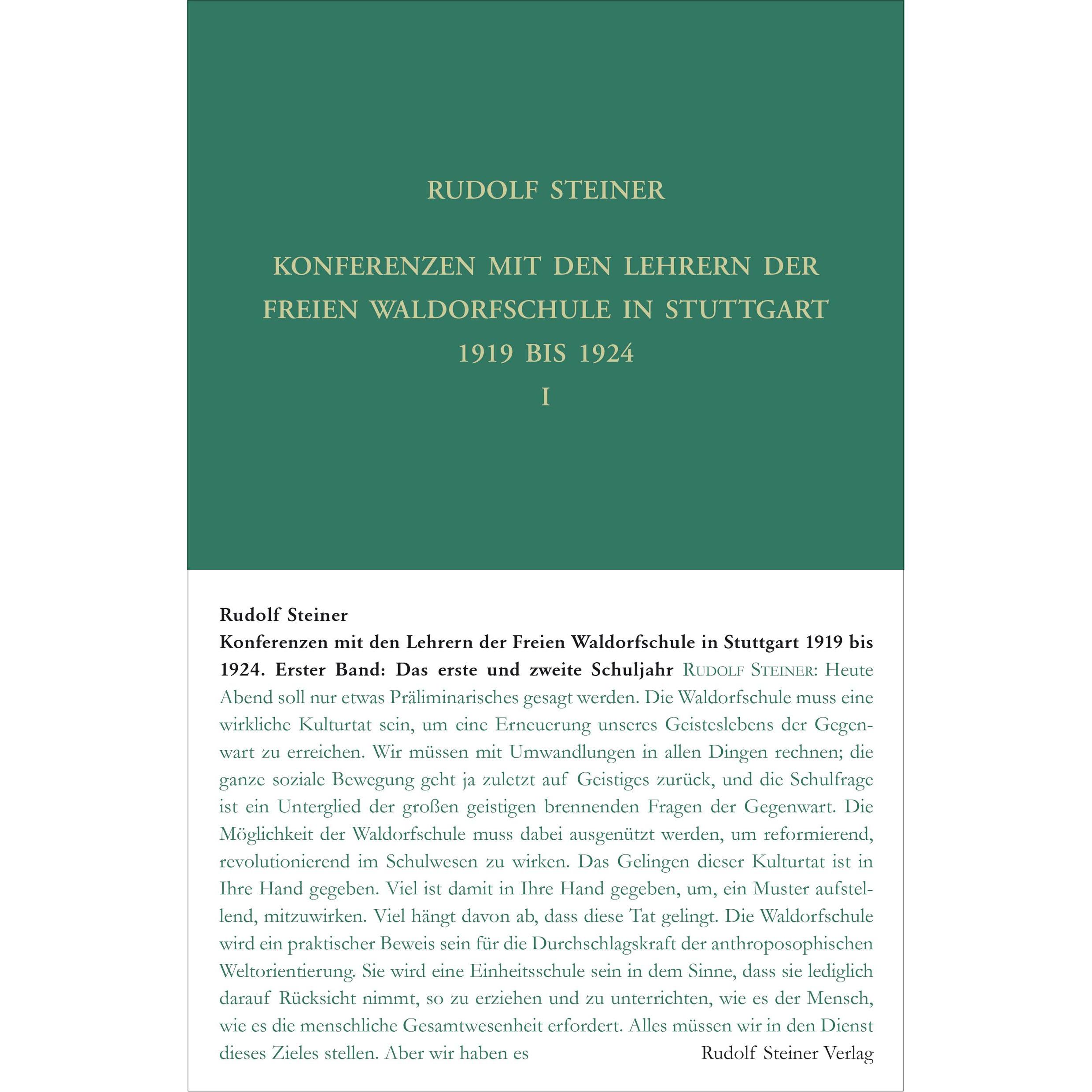 Konferenzen mit den Lehrern der Freien Waldorfschule 1919 bis 1924, Sachbücher von Rudolf Steiner