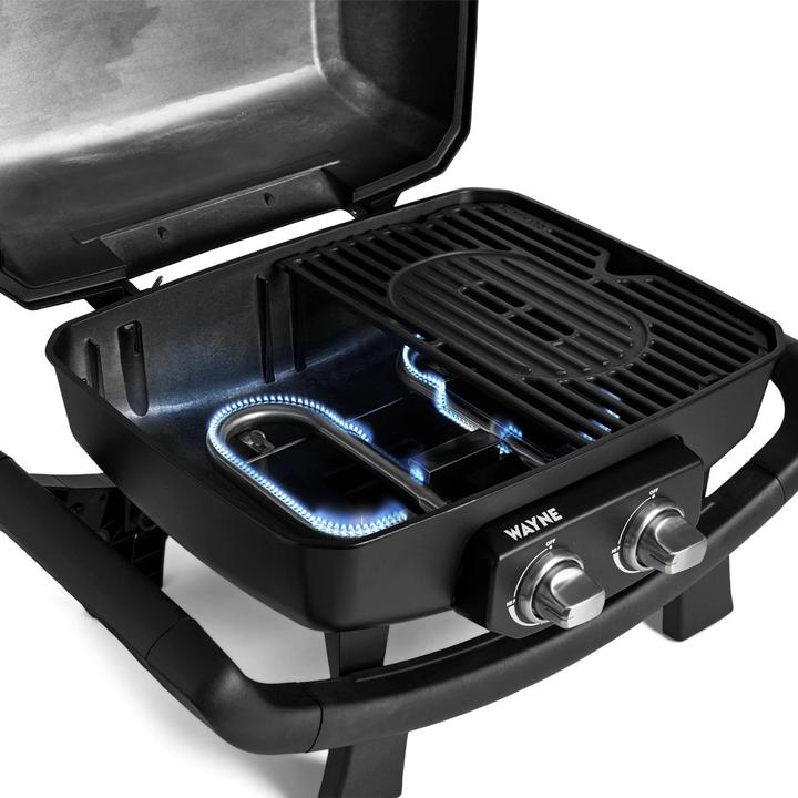 Actual product image Burnhard Wayne Balkongrill 2-Brenner, black (4.40 kW)