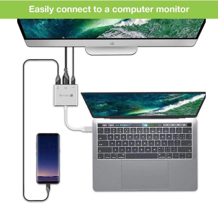 Actual product image Techly Converter Cable Adapter USB-C to (USB-C)