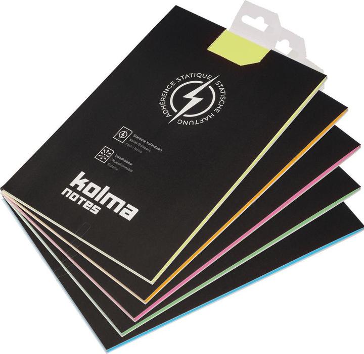 Actual product image Kolma Sticky notes Notes A5 static cling assorted (148 x 210 mm)