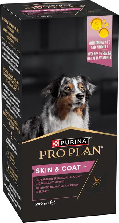 Pro Plan Hunde-Nahrungsergänzung Skin & Coat+ 250 ml (Adult, 4 Stk., 280 g)