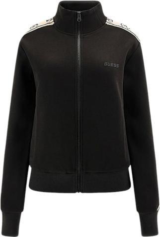 Actual product image Guess Britney Damen Sweatshirt mit durchgehendem Reissverschluss, Schwarz (M)