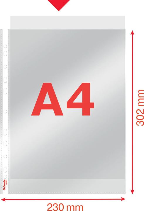 Actual product image Leitz Esselte Premium brochure cover, A4, PP, crystal clear, 0.10 mm open top, document-proof, Euro (A4, 1 x)