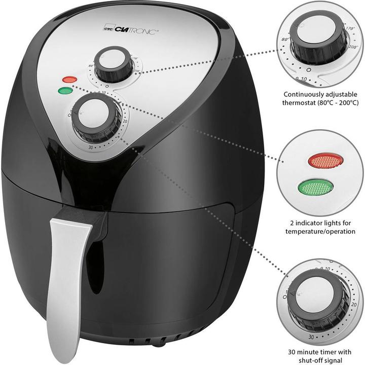 Actual product image Clatronic FR Hot Air Deep Fryer