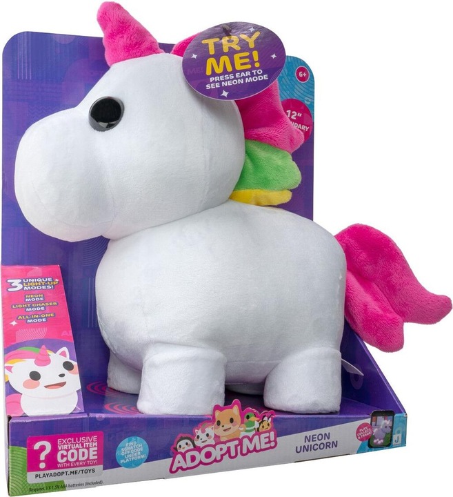 Actual product image Jazwares Adopt Me - Mega Neon Unicorn 30Cm (243-0010) (37.50 cm)