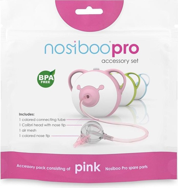 Immagine prodotto Nosiboo Pro Set di accessori per aspiratore nasale elettrico rosa