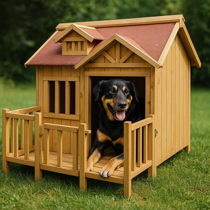 Produktbild Wiltec Luxus XL Hundehaus (Hundehütte)