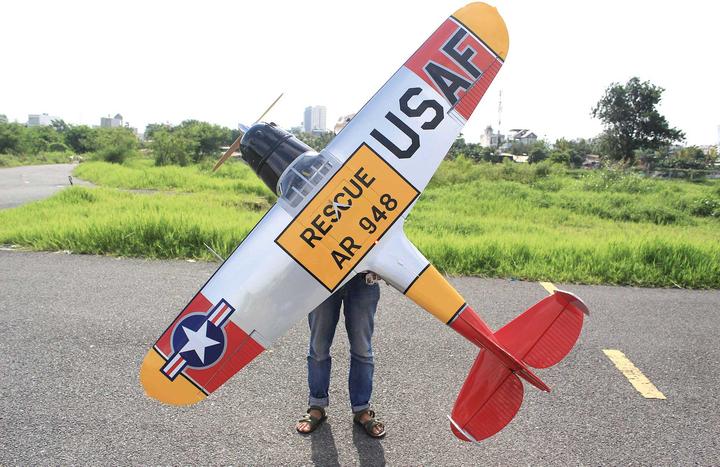 Productafbeelding Seagull Models ( SG-Models ) Cessna 195 90" ARF "USAF" 35-50cc (Gemotoriseerde vliegtuigen)