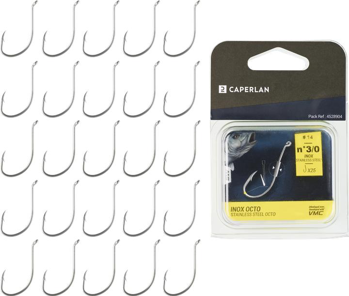 Actual product image Caperlan Hook Octopus Eye stainless steel