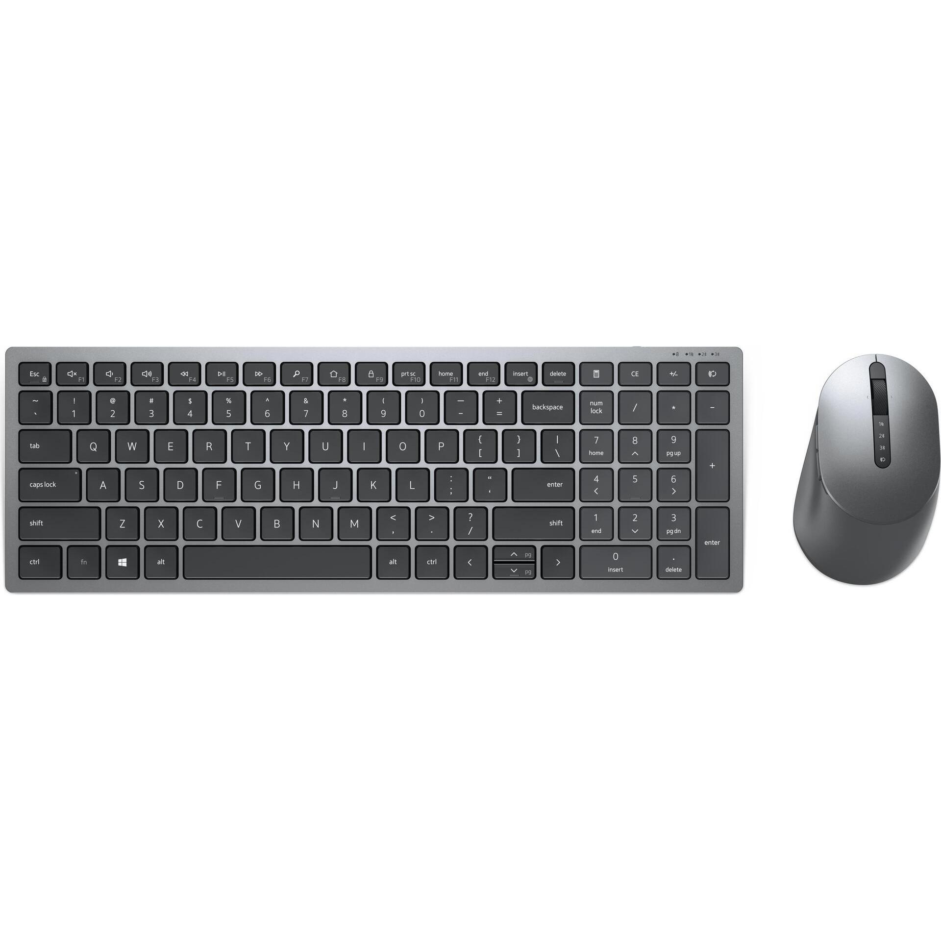 Dell KM7120W (NO Layout) (Ohne Tastaturlayout, Kabellos), Tastatur, Grau