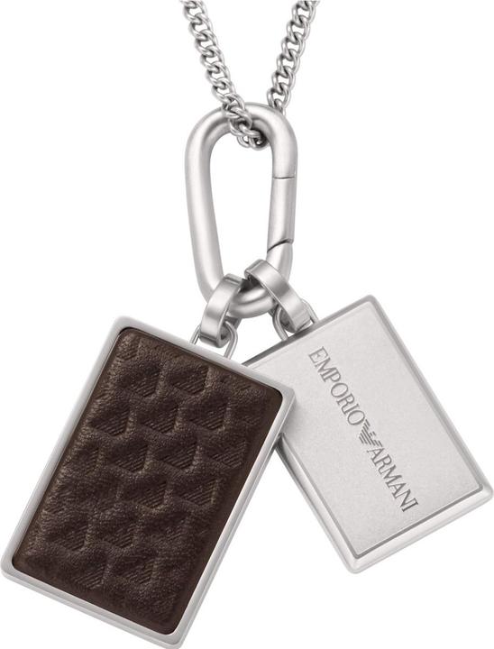 Immagine prodotto Emporio Armani Eagle Halskette (Acciaio inossidabile, Cuoio)