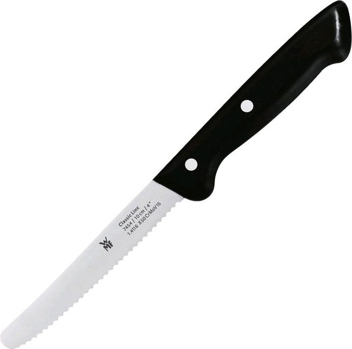 Produktbild WMF Brotzeitmesser Brötchenmesser Frühstücksmesser 21cm Wellenschliff Classic Line (10 cm)