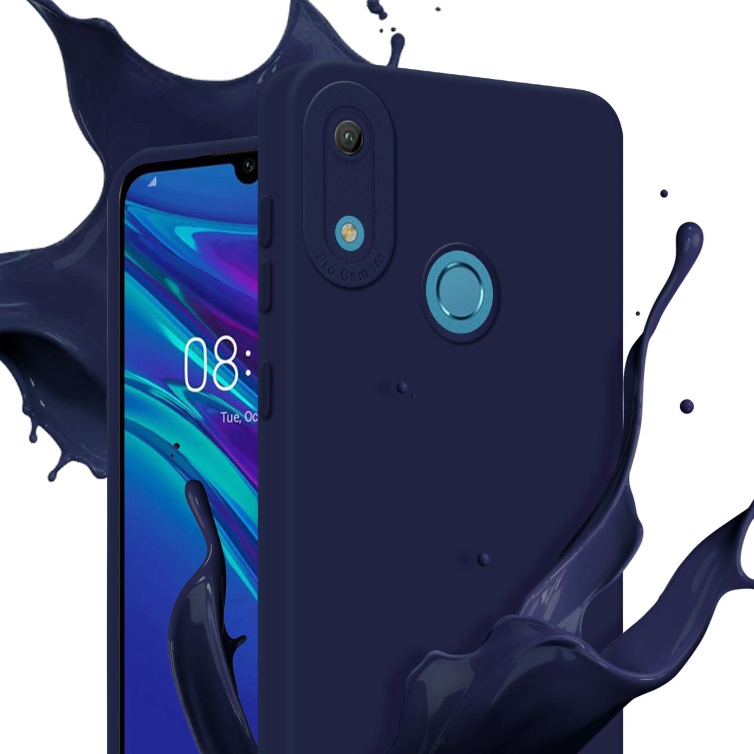 Thumbnail - Cadorabo Hülle für Huawei Y6 2019 im TPU Fluid LM162 Style (Huawei Y6 (2019)), Smartphone Hülle, Blau