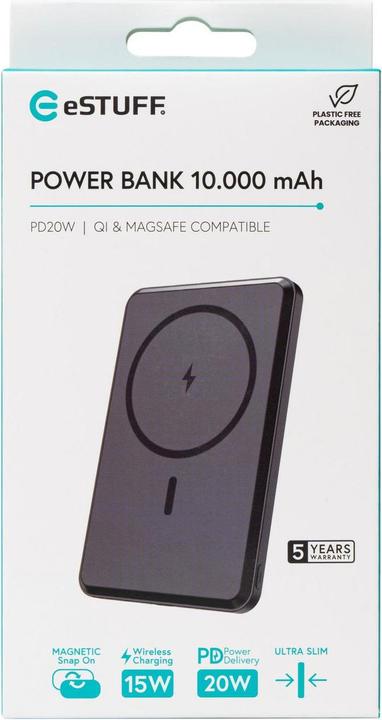 Immagine prodotto eSTUFF Magnetic Power Bank 10.000 (10000 mAh, 20 W)