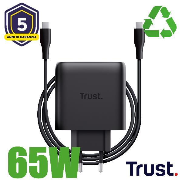 Productafbeelding Trust Maxo 65w USB-C Gan Charger Blac (65 W, 1 portie)