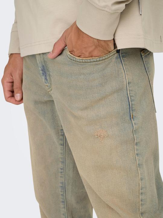 Actual product image Only & Sons ONSWEFT Niedrige Taille Normal geschnitten Jeans Slim Fit Jeans (W36/L32)