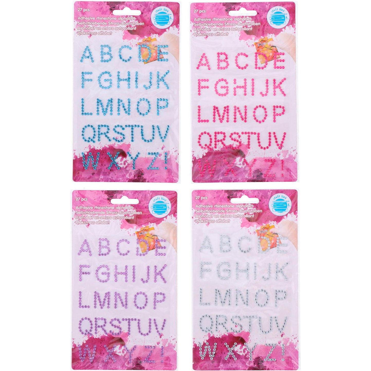 Craft Line Strass Alphabet, 27 Stk.