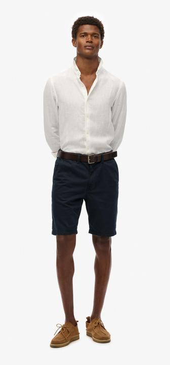 Actual product image Superdry VACATION L/S LINEN SHIRT Heren Overhemd (M)