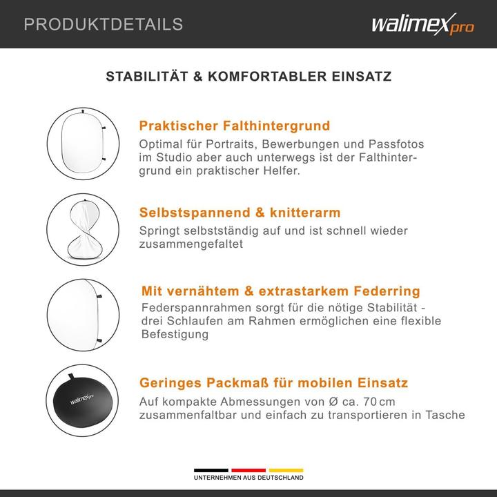 Actual product image Walimex Foldable background (140 cm, 200 cm)