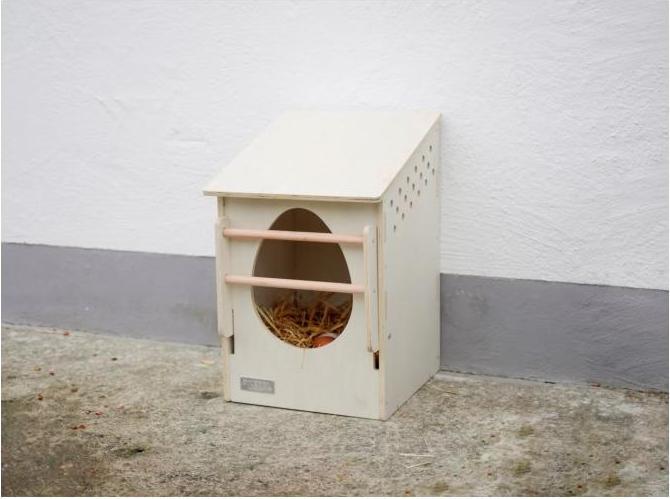 Produktbild Kerbl Legenest aus Holz, 51x34x53 cm, 73149