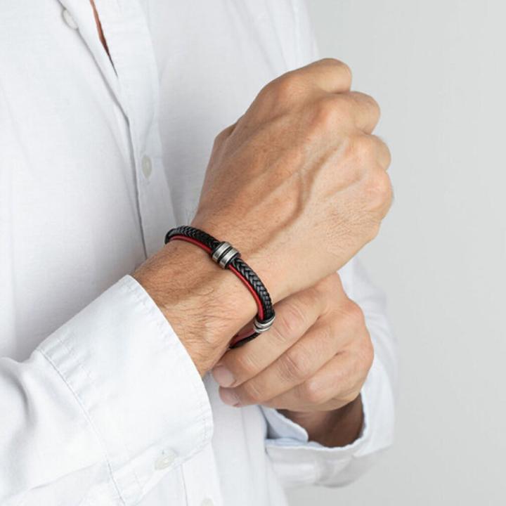Produktbild Lotus Style - Men Ìs leather bracelet LS1829-2 / 3 (M) (2.20 cm, Edelstahl, Leder)
