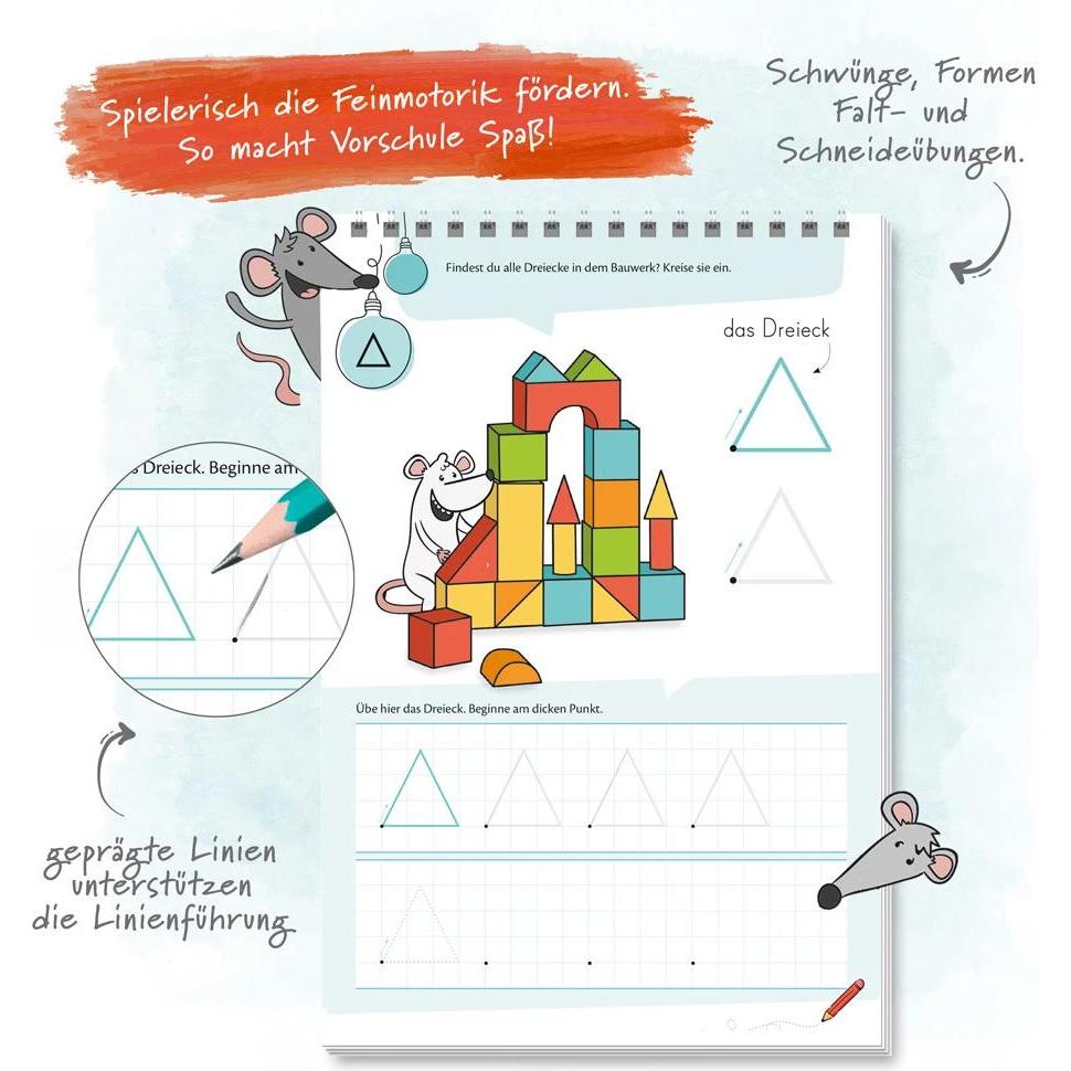 Thumbnail - Mein Spurrillenblock Vorschulübungen 15x23 cm 48 Seiten, Schulbücher von Trötsch Verlag GmbH & Co.KG