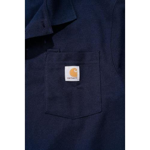 Thumbnail - Carhartt, Herren, Shirt, Work Pocket Polo, Blau, (S)