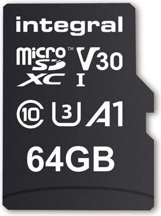 Actual product image INMSDX64G-100V30 64GB MICRO SD CARD MICROSDXC UHS-1 U3 CL10 V30 A1 UP TO 100MBS READ 45MBS (64 GB, microSD, U3, UHS-I)