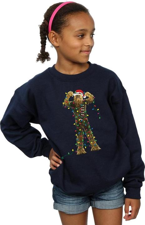 Produktbild Star Wars Chewbacca Christmas Lights Sweatshirt Mädchen (140, 146)