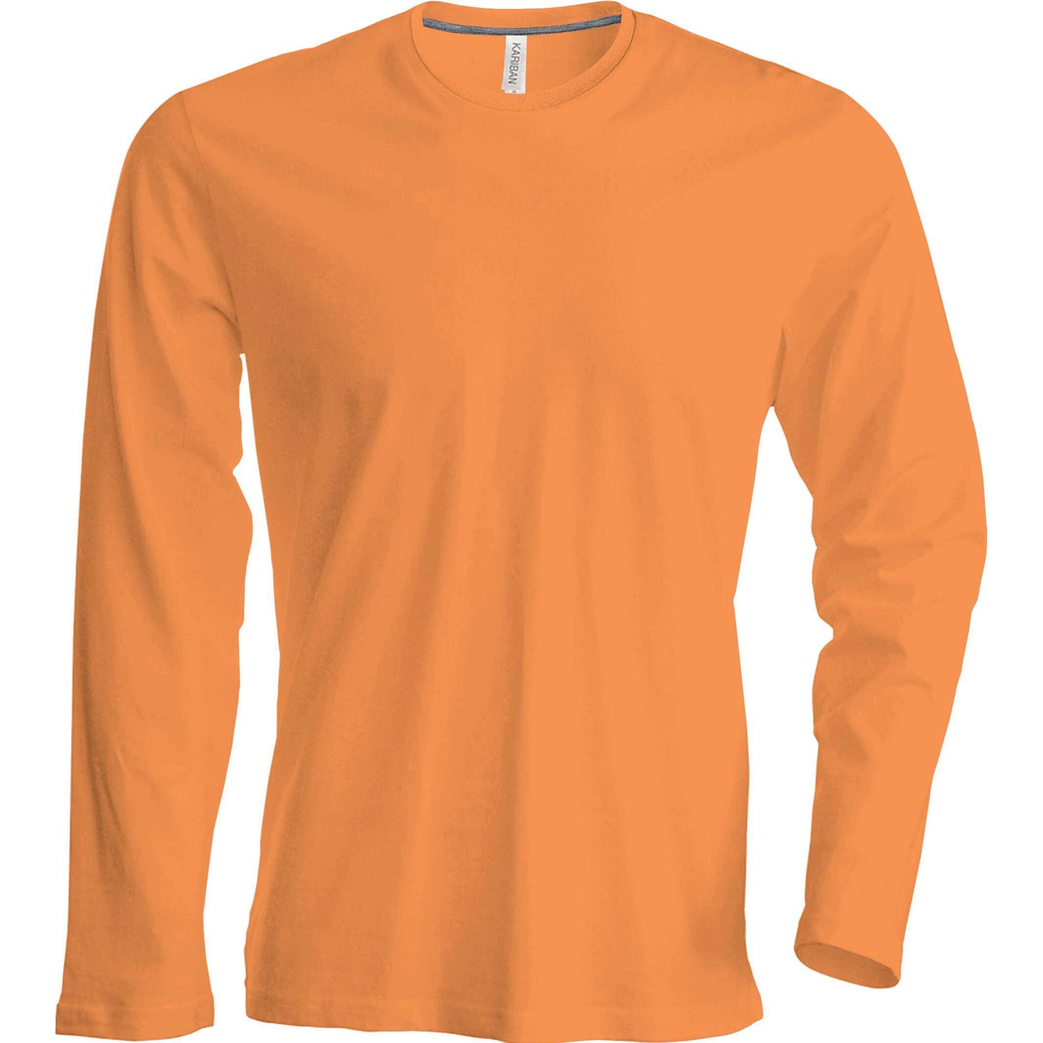Kariban, Herren, Shirt, Col Rond, Orange, (S)