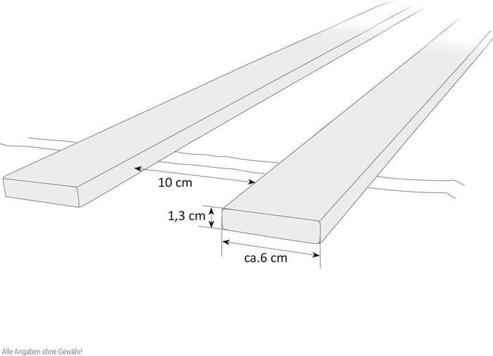 Actual product image Floki24 Slatted frame - 140 x 200 cm - Rolling slatted frame solid pine bed Rolling frame