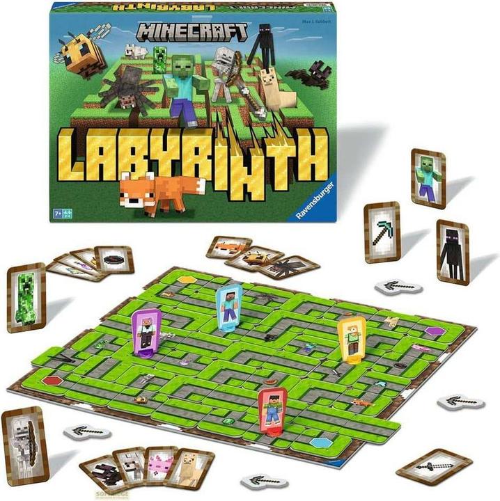 Actual product image Ravensburger 24684 - Minecraft Labyrinth - The classic game for 2-4 players aged 7+ with (Multilingual, 2 - 4 Players)