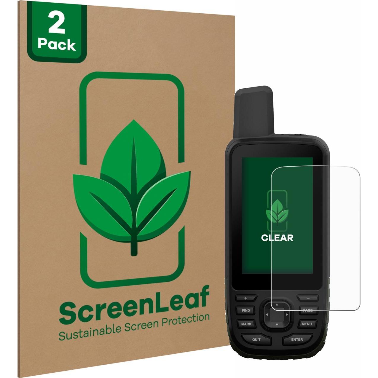 ScreenLeaf, Fahrzeug Navigation Zubehör, Schutzfolie nachhaltiger Displayschutz Displayschutzfolie Folie Klar Transparen...