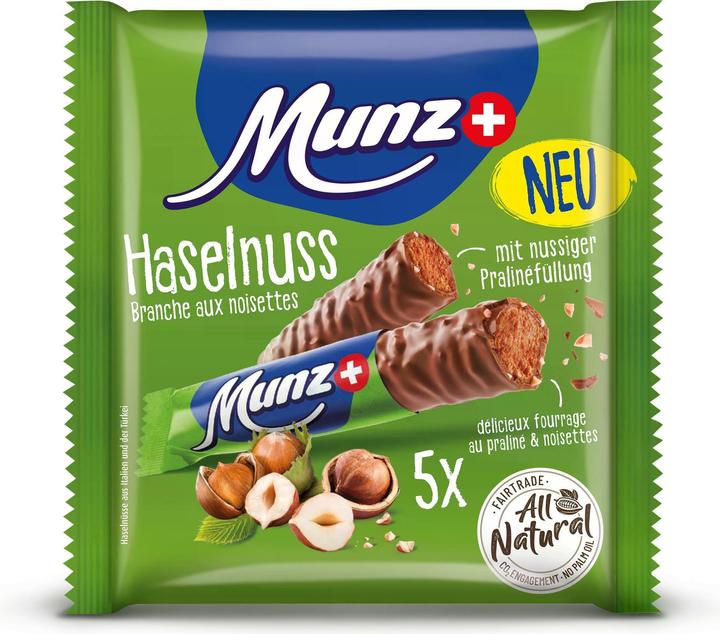 Actual product image Munz Chocolate Prügeli hazelnut 5 x 23 g (115 g)