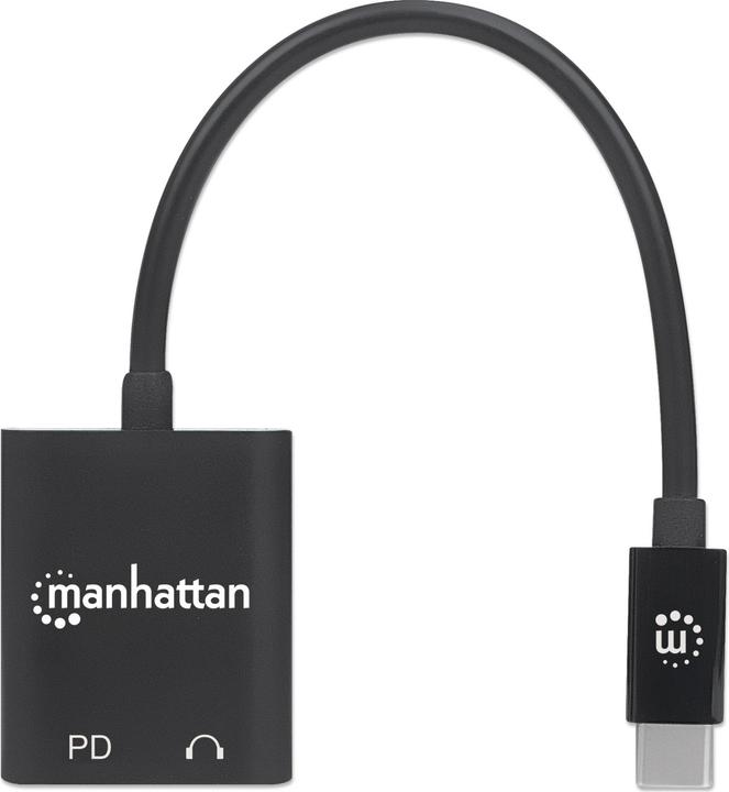 Immagine prodotto Manhattan Da USB-C a porta audio e USB-C (0.11 m, USB 2.0)