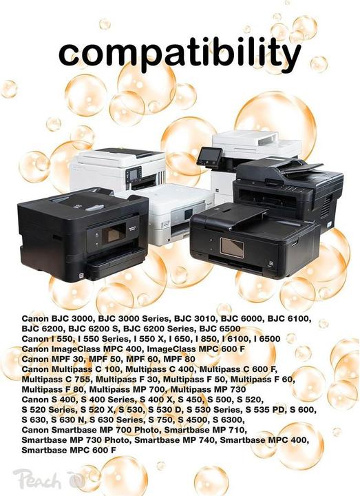 Produktbild Peach BCI-3e (BK, C, M, Y)