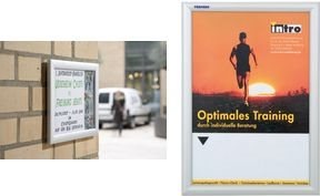 Image du produit Franken Cadre d'affichage "Outdoor", DIN A4, 25 mm de profil de cadre, cadre pliable en aluminium anodisé