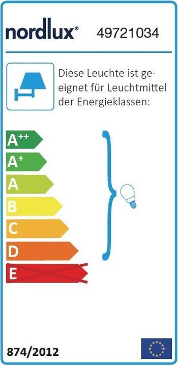 Energy Label Nordlux Outdoor wall lamp Canto Maxi 2 (GU10, IP44)