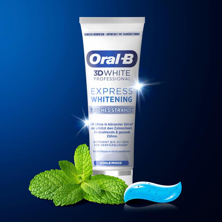 Actual product image Oral-B 3D White Express Frisches Strahlen 2x75ml (75 ml)