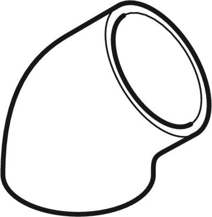 Actual product image Geberit PEH bend 45 degrees Ø 56 mm