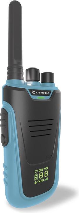 Productafbeelding Kidywolf Walkietalkies met zaklamp blauw/rood (6 km)