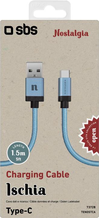 Actual product image SBS Ischia Type-C-USB 2.0 data and charging cable (1.50 m, USB 2.0)