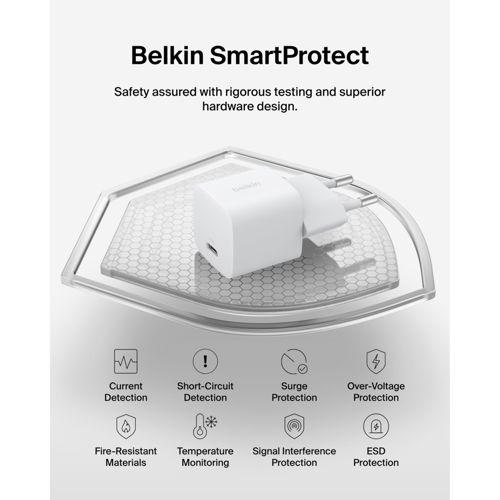 Produktbild Belkin BoostCharge 25 W USB-C mit PD, inkl. USB-C Kabel (25 W, 1 Port)