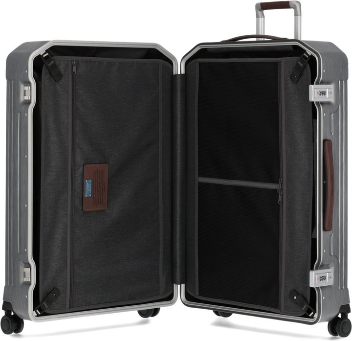 Produktbild Piquadro PQ-Light - Ultra Slim Mittelgrosser Hartschalentrolley Schwarz/Leder (67 l, M (50 - 90l))