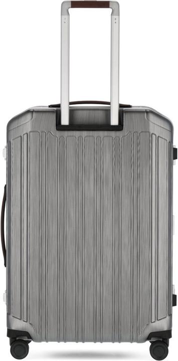 Image du produit Piquadro PQ-Light - Ultra Slim Trolley à coque dure de taille moyenne Noir/cuir (67 l, M (50 - 90l))