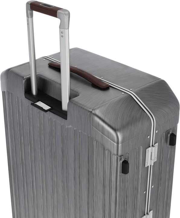 Produktbild Piquadro PQ-Light - Ultra Slim Mittelgrosser Hartschalentrolley Schwarz/Leder (67 l, M (50 - 90l))